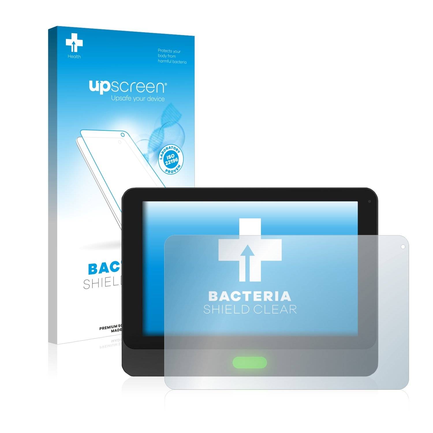 upscreen Bacteri Shiel Clea Premiu Antibakteriell Displayschutzfoli fü Qbi Technolog TD-1050