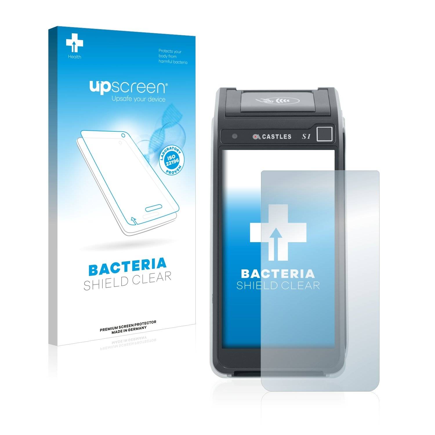 upscreen Bacteri Shiel Clea Premiu Antibakteriell Displayschutzfoli fü Castle Technolog Satur 1000F