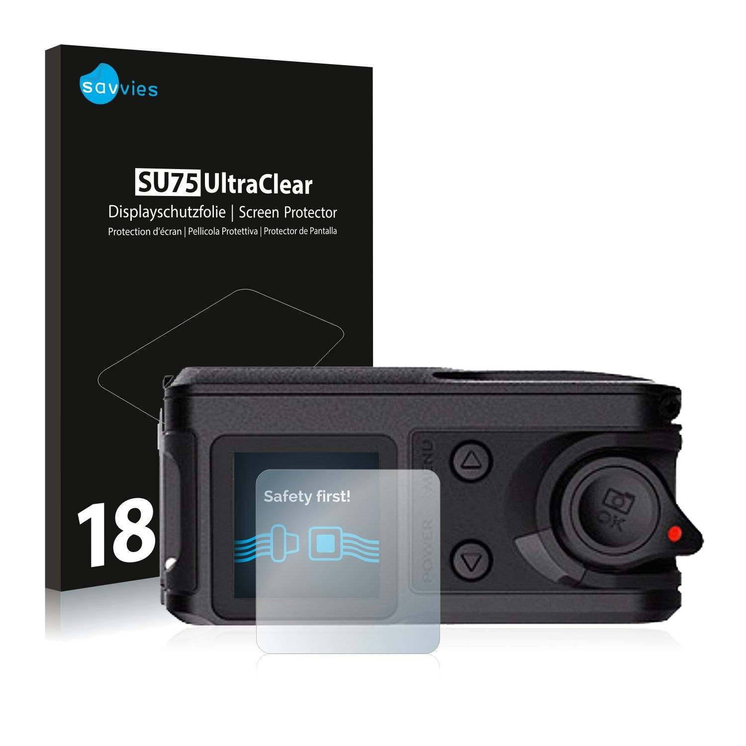18 Savvies SU7 Displayschutzfoli fü Garmi Vir  (Obere Display)