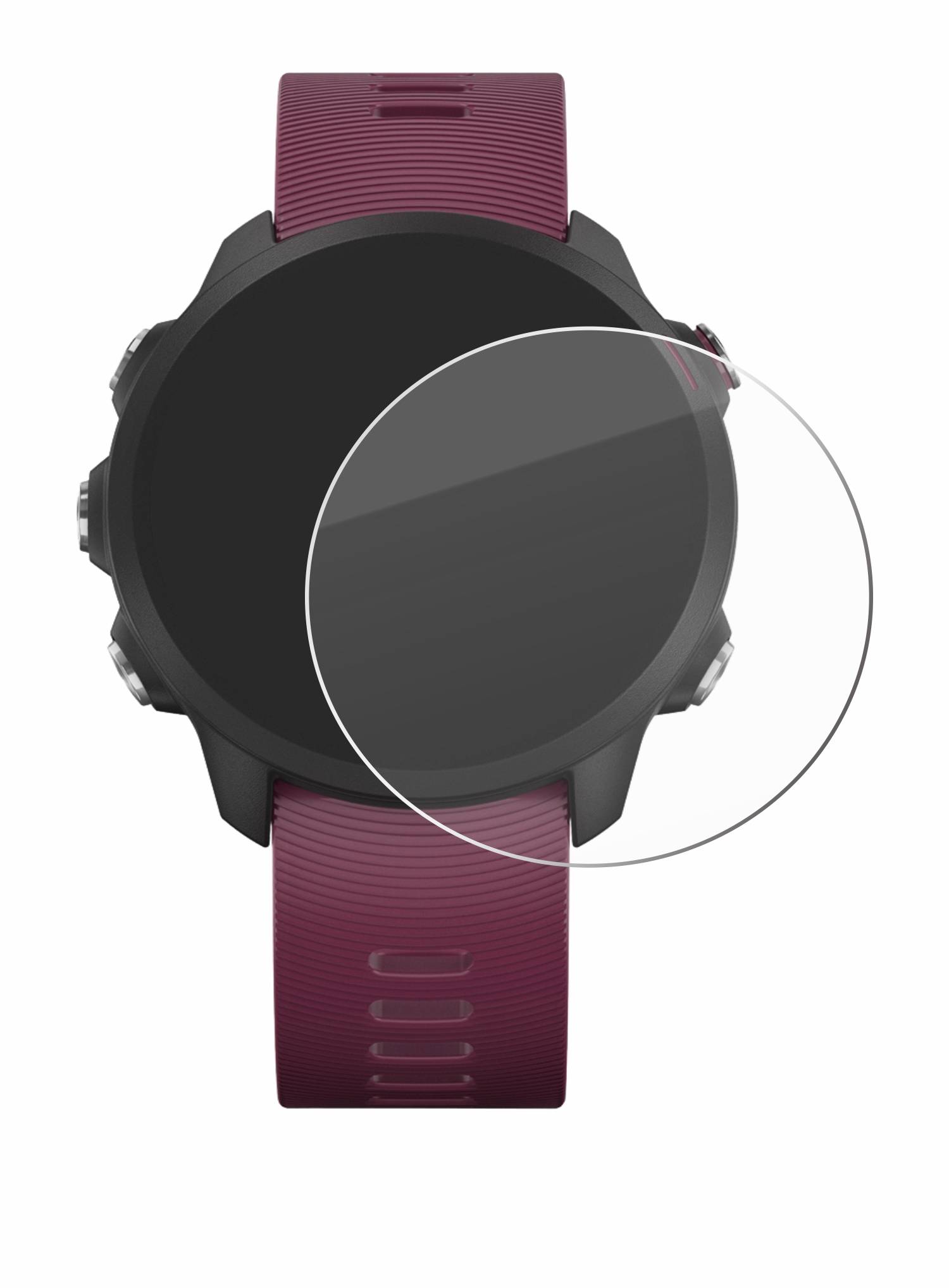 Savvies Clear Panzerglas für Garmin Forerunner 245