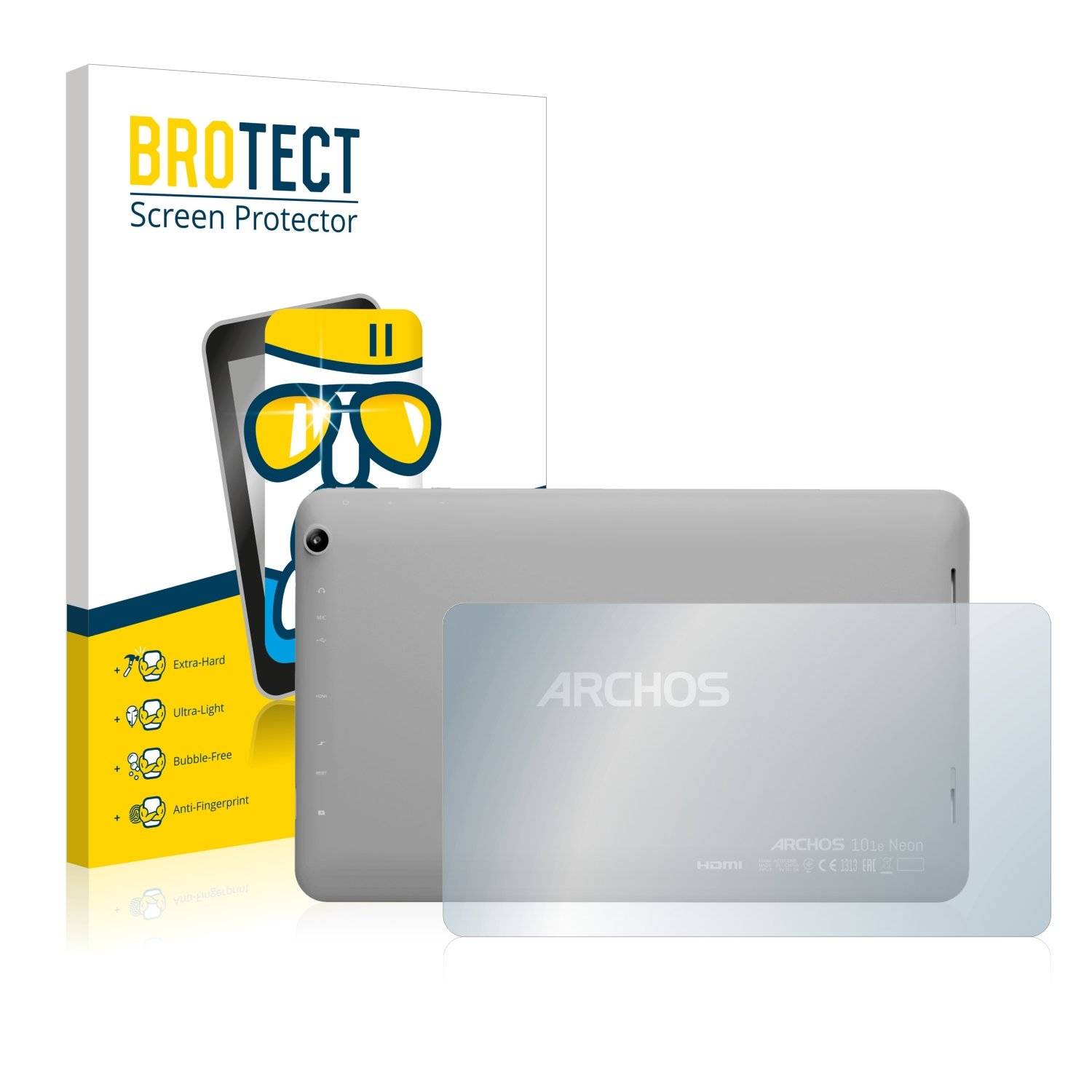 BROTECT AirGlass Panzerglasfoli fü Archo 101 Neo (Rückseite)