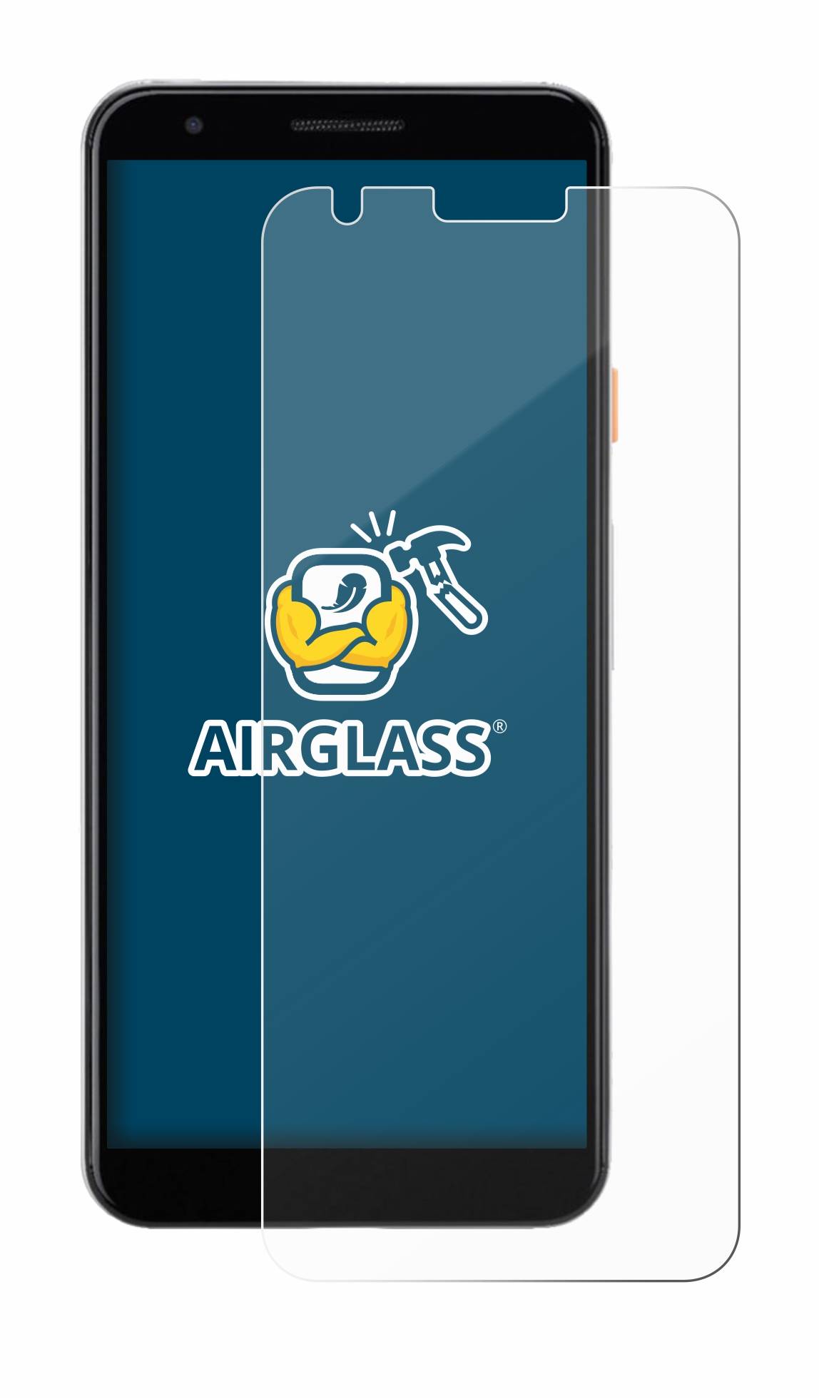 BROTECT AirGlass Glas Panzer-Folie für Google Pixel 3a - Schutzglas