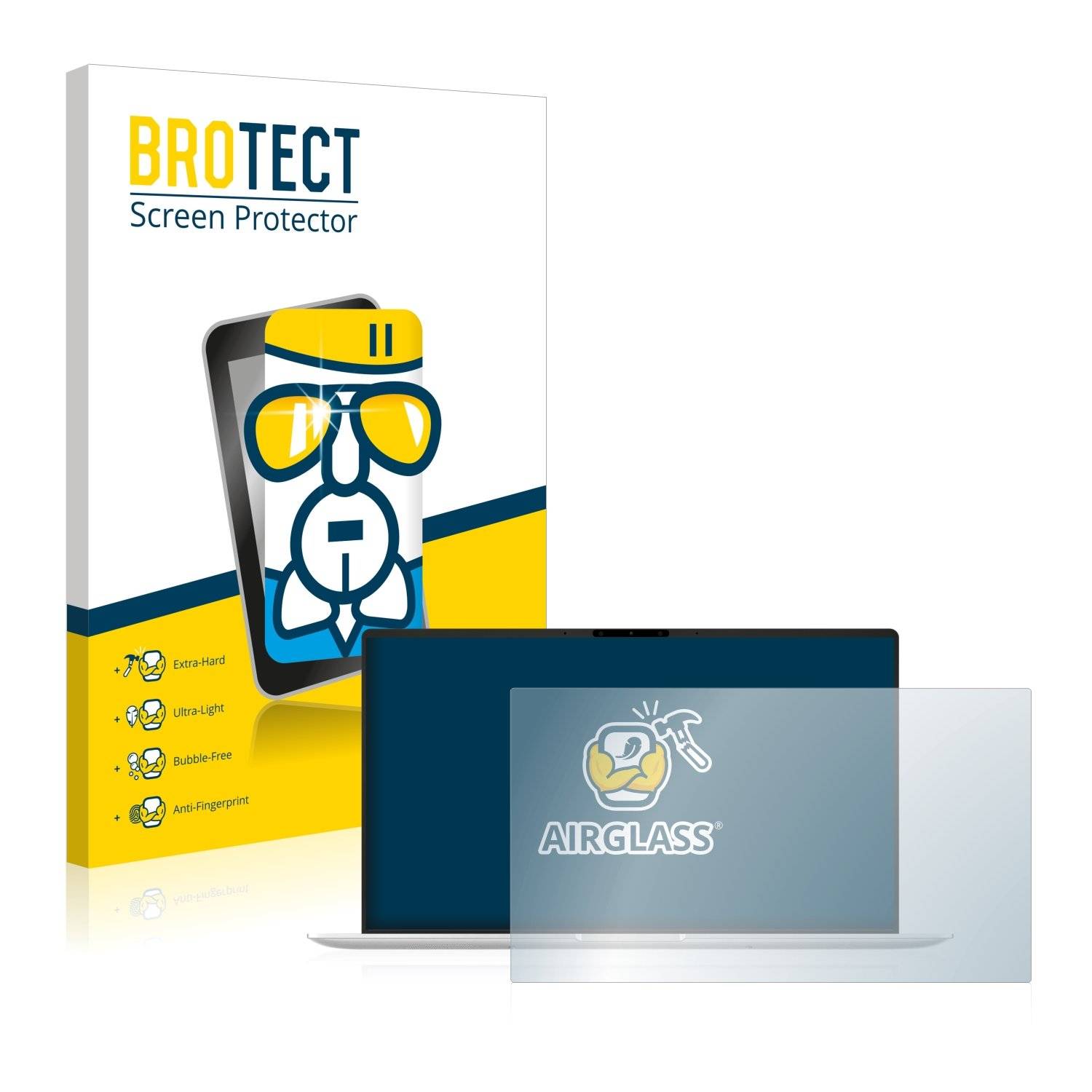 BROTECT AirGlass Panzerglasfoli fü Asu ZenBoo 1 UX433FN