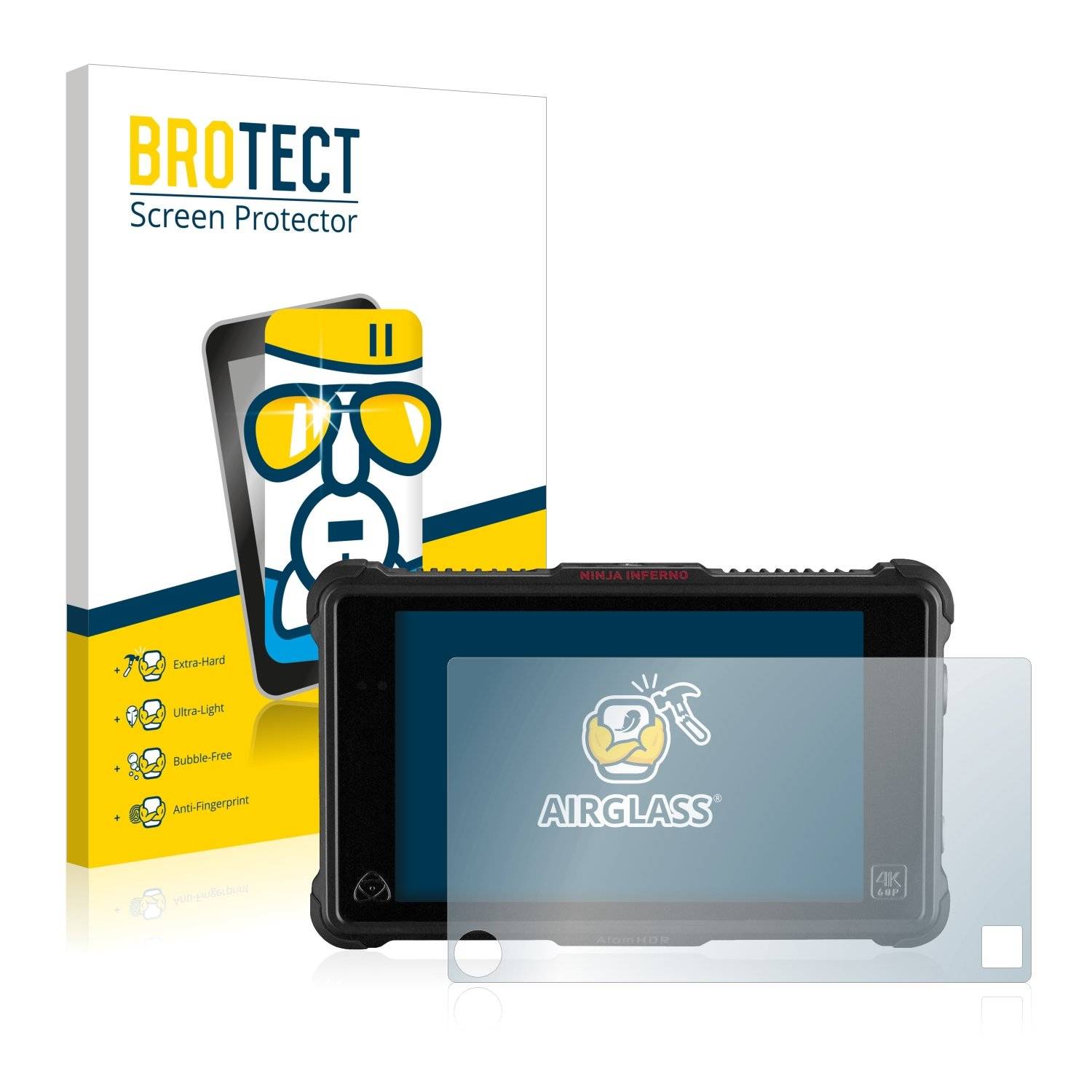 BROTECT AirGlass Panzerglasfoli fü Atomo Ninj Inferno