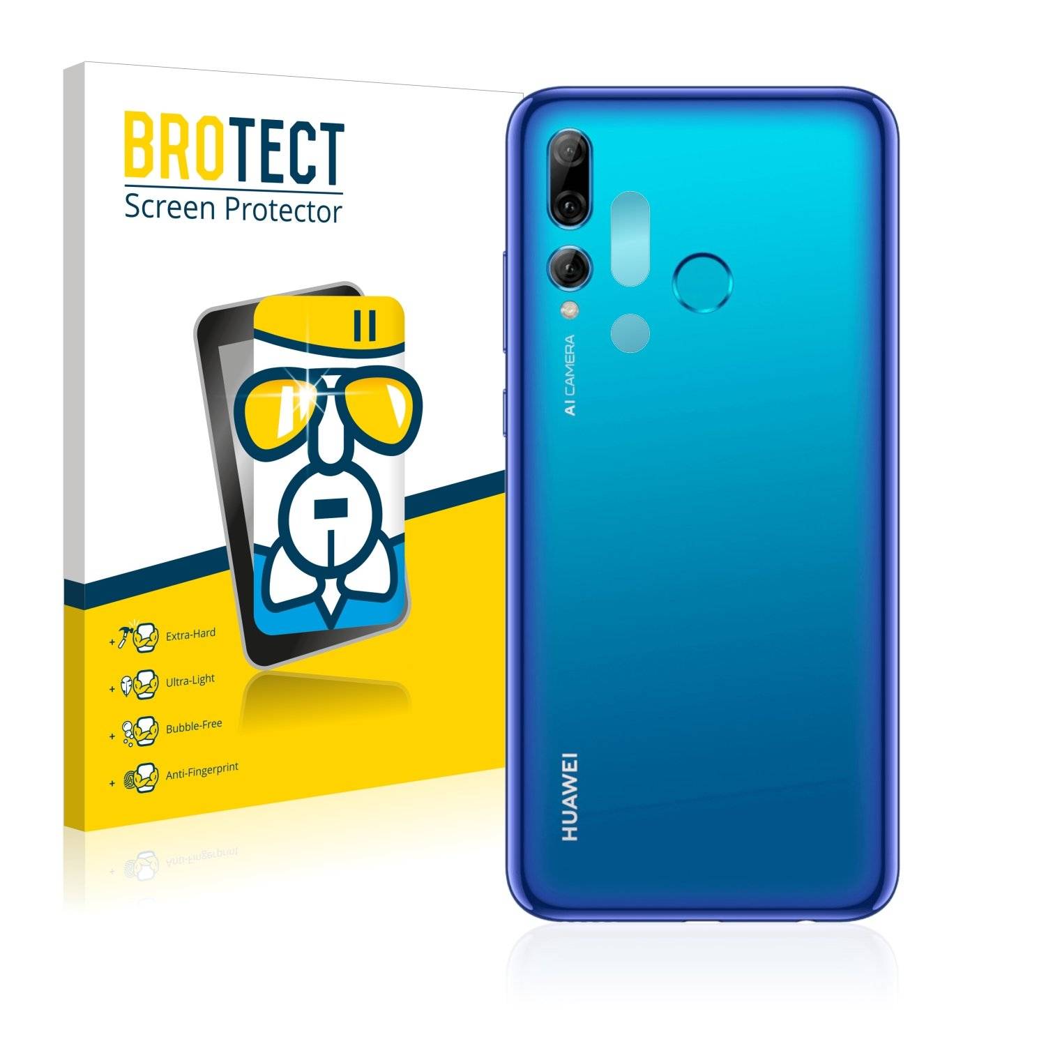 BROTECT AirGlass Panzerglasfoli fü Huawe  smart Plu 201 (Kamer au de Rückseite)