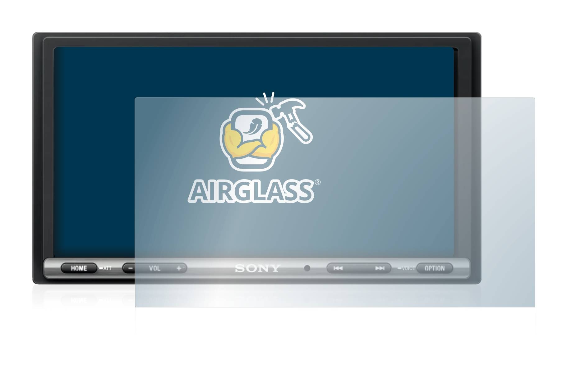 BROTECT AirGlass Glas Panzer-Folie für Sony XAV-AX3005DB - Schutzglas