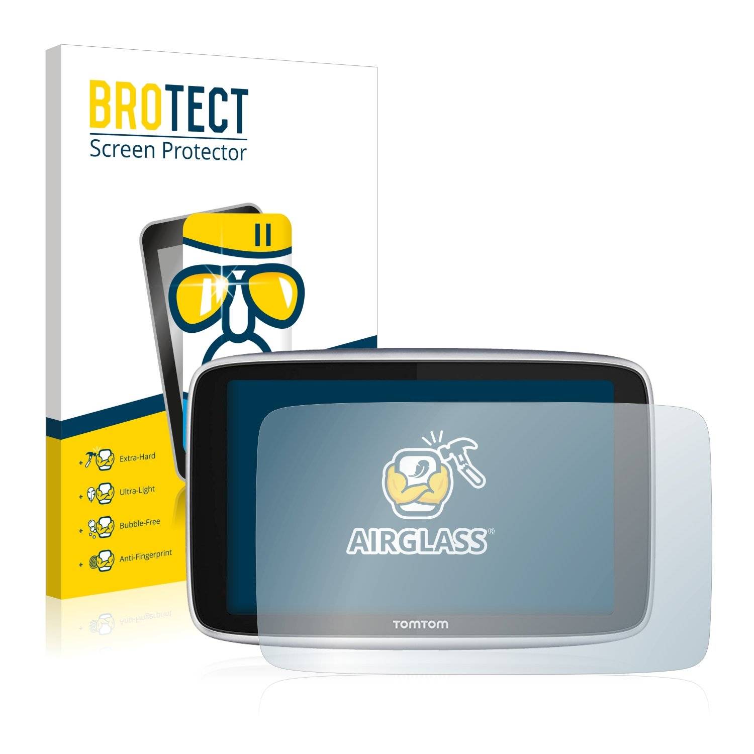 BROTECT AirGlass Panzerglasfoli fü TomTo G Premiu (6'')