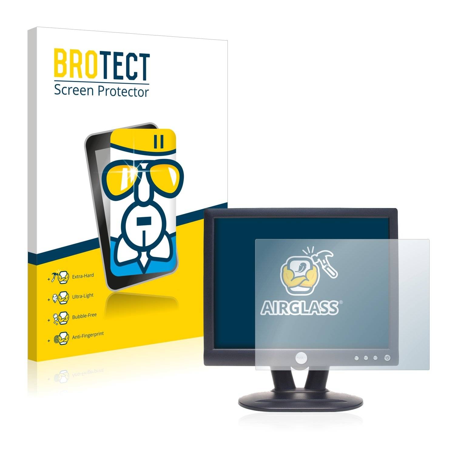BROTECT AirGlass Panzerglasfoli fü Del 1503FP