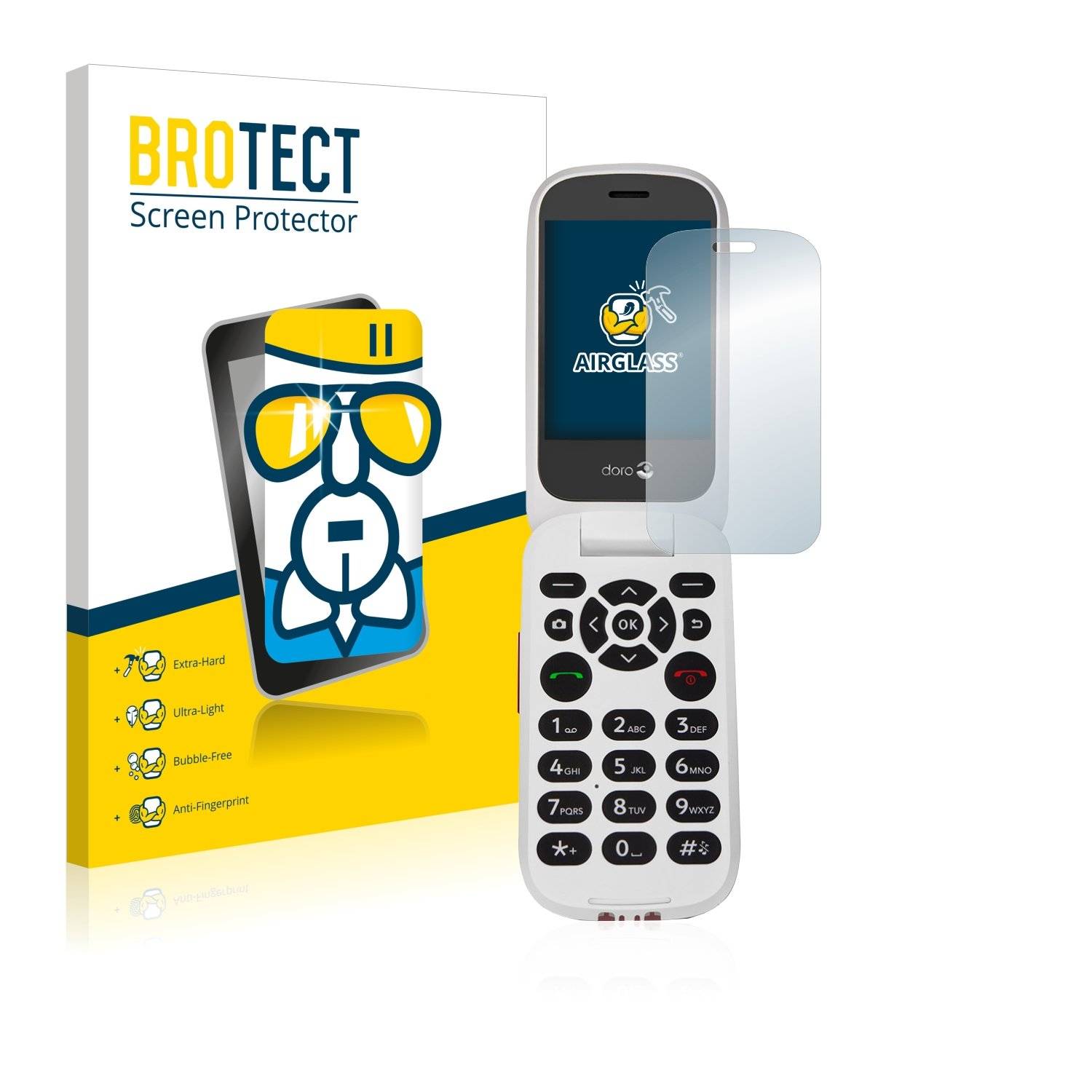BROTECT AirGlass Panzerglasfoli fü Dor 706 (Innere Display)
