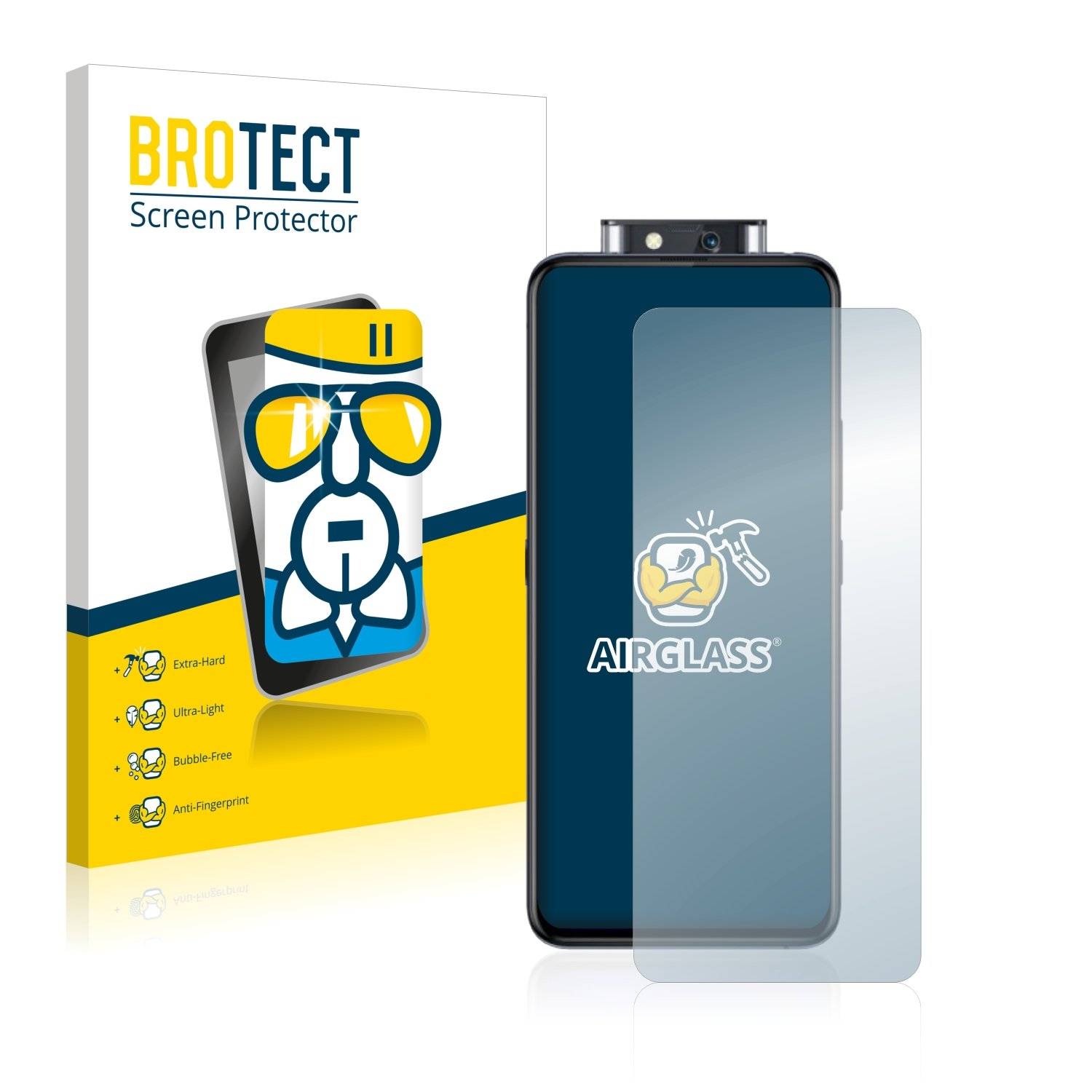 BROTECT AirGlass Panzerglasfoli fü Viv X2 Pro