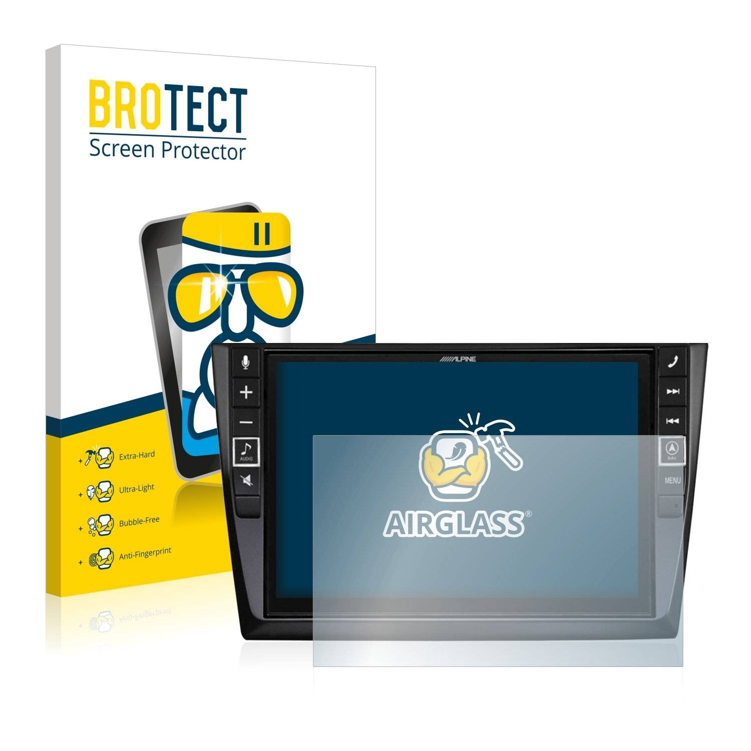 BROTECT AirGlass Panzerglasfoli fü Alpin I902D-G6