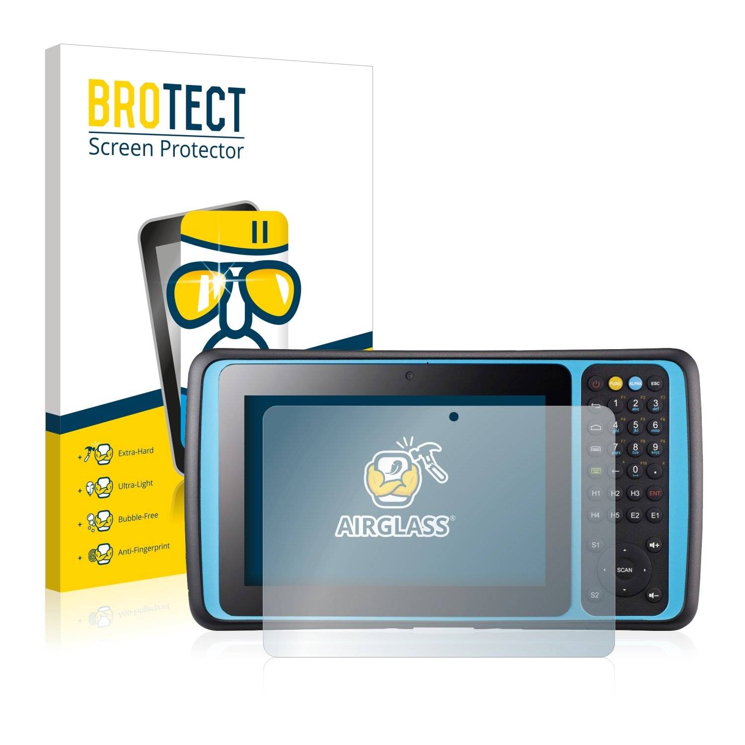 BROTECT AirGlass Panzerglasfoli fü Unitec TB128