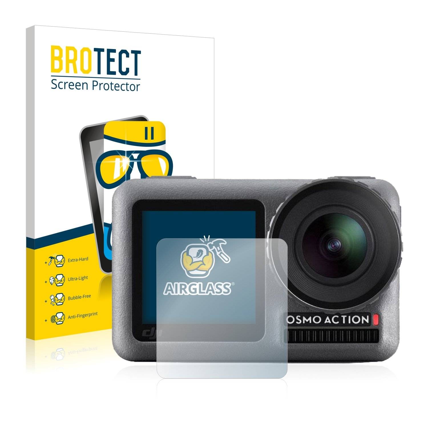 BROTECT AirGlass Panzerglasfoli fü DJ Osm Actio (Vordere Display)