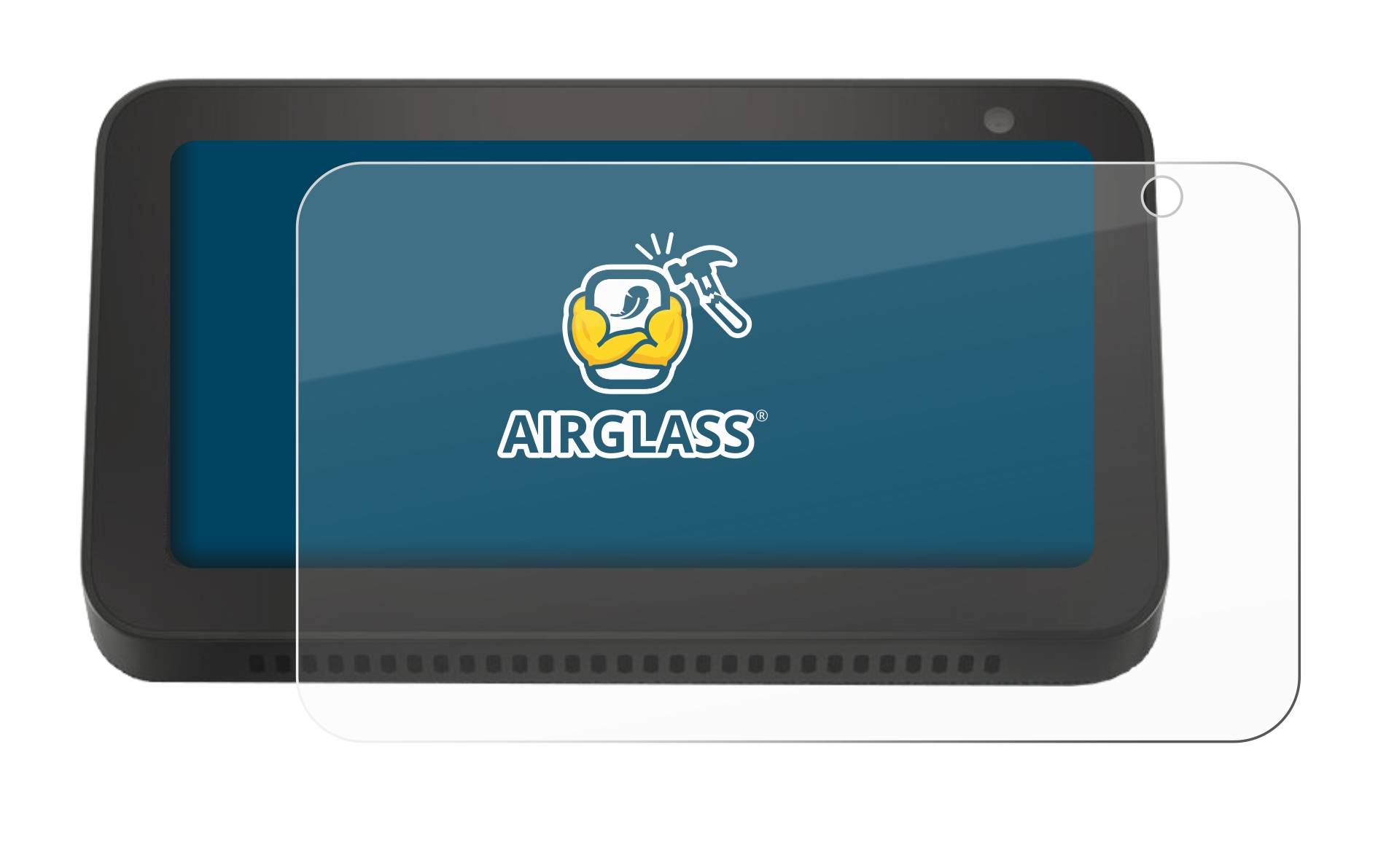 BROTECT AirGlass Glas Panzer-Folie für Amazon Echo Show 5 (2. Gen.) - Schutzglas