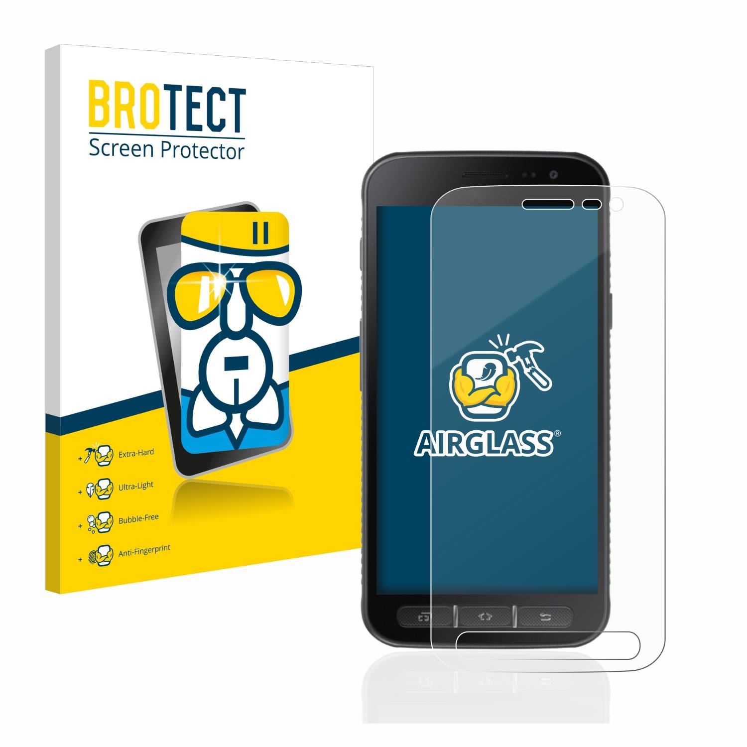 BROTECT AirGlass Glas Panzer-Folie für Samsung Galaxy XCover 4s - Schutzglas