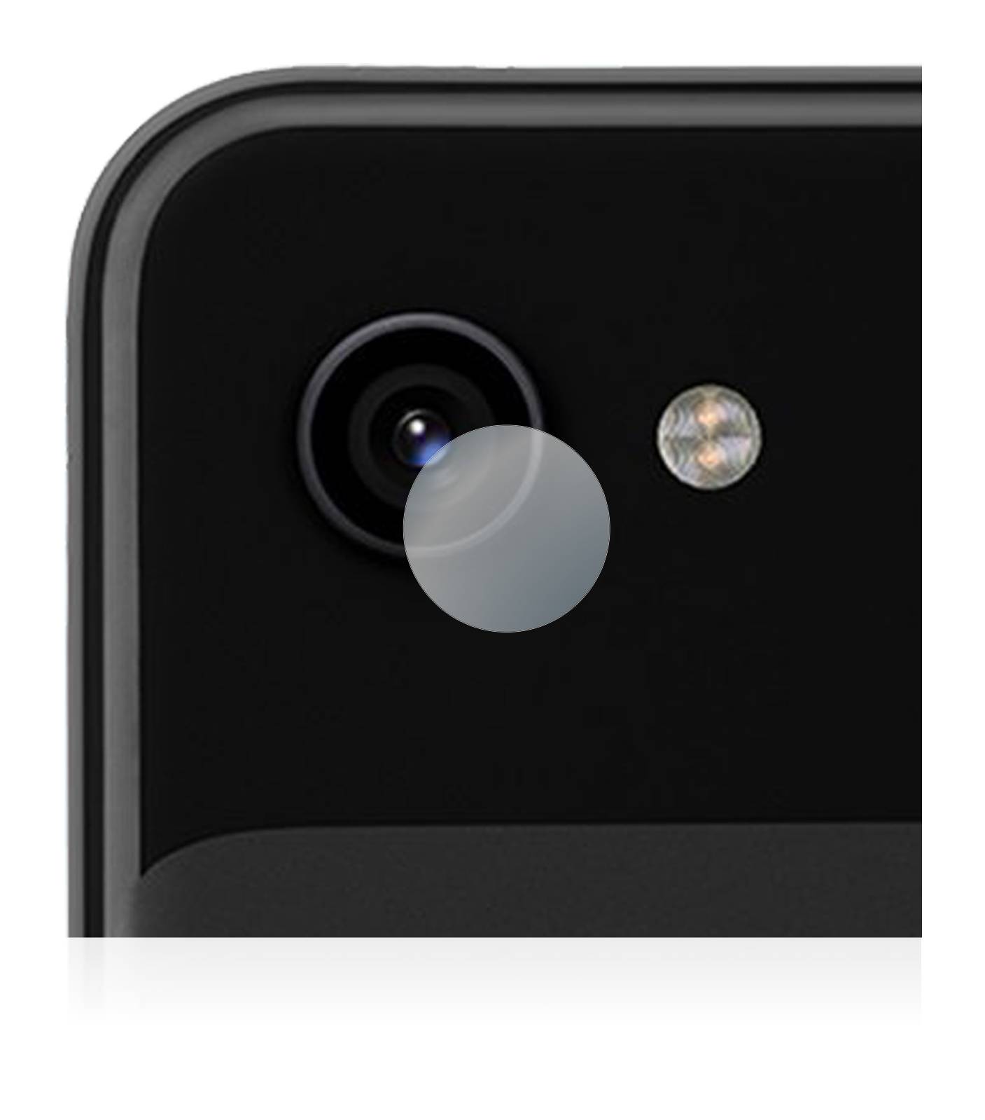 BROTECT AirGlass Glas Panzer-Folie für Google Pixel 3a (NUR Kameraschutz) - Schutzglas