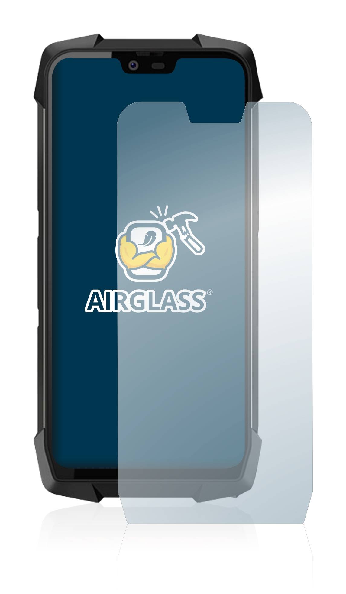 BROTECT AirGlass Glas Panzer-Folie für Blackview BV9700 Pro - Schutzglas