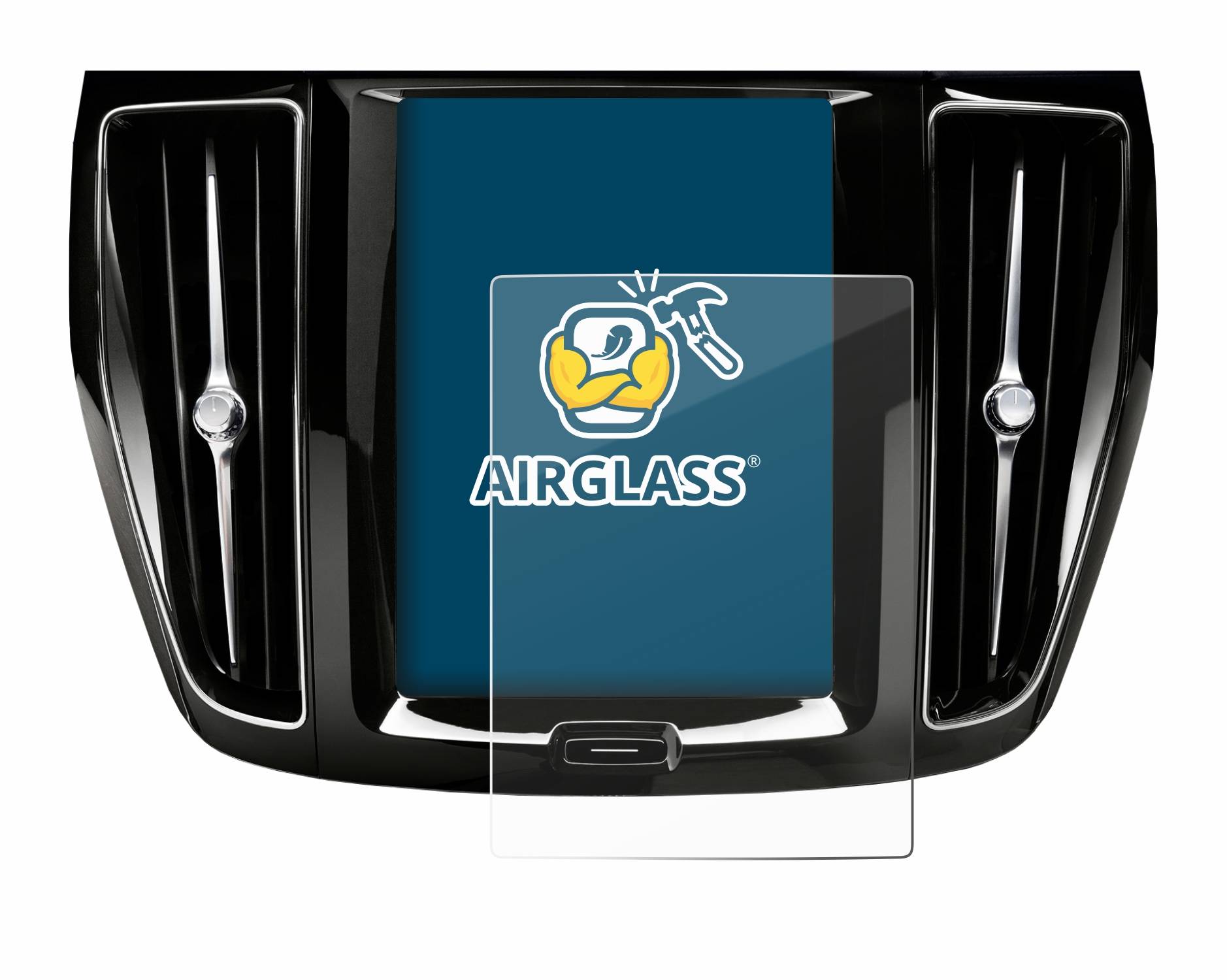 BROTECT AirGlass Glas Panzer-Folie für Volvo V60 Sensus Connect 2019-2020 - Schutzglas