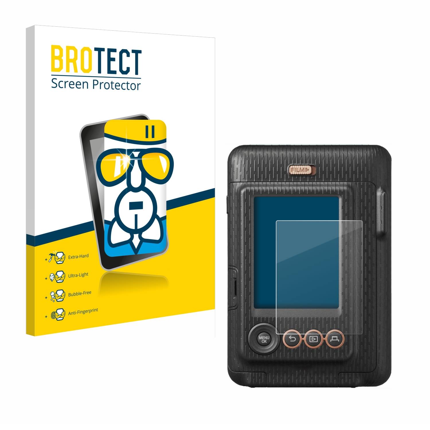 BROTECT AirGlass Glas Panzer-Folie für Fujifilm Instax Mini LiPlay - Schutzglas