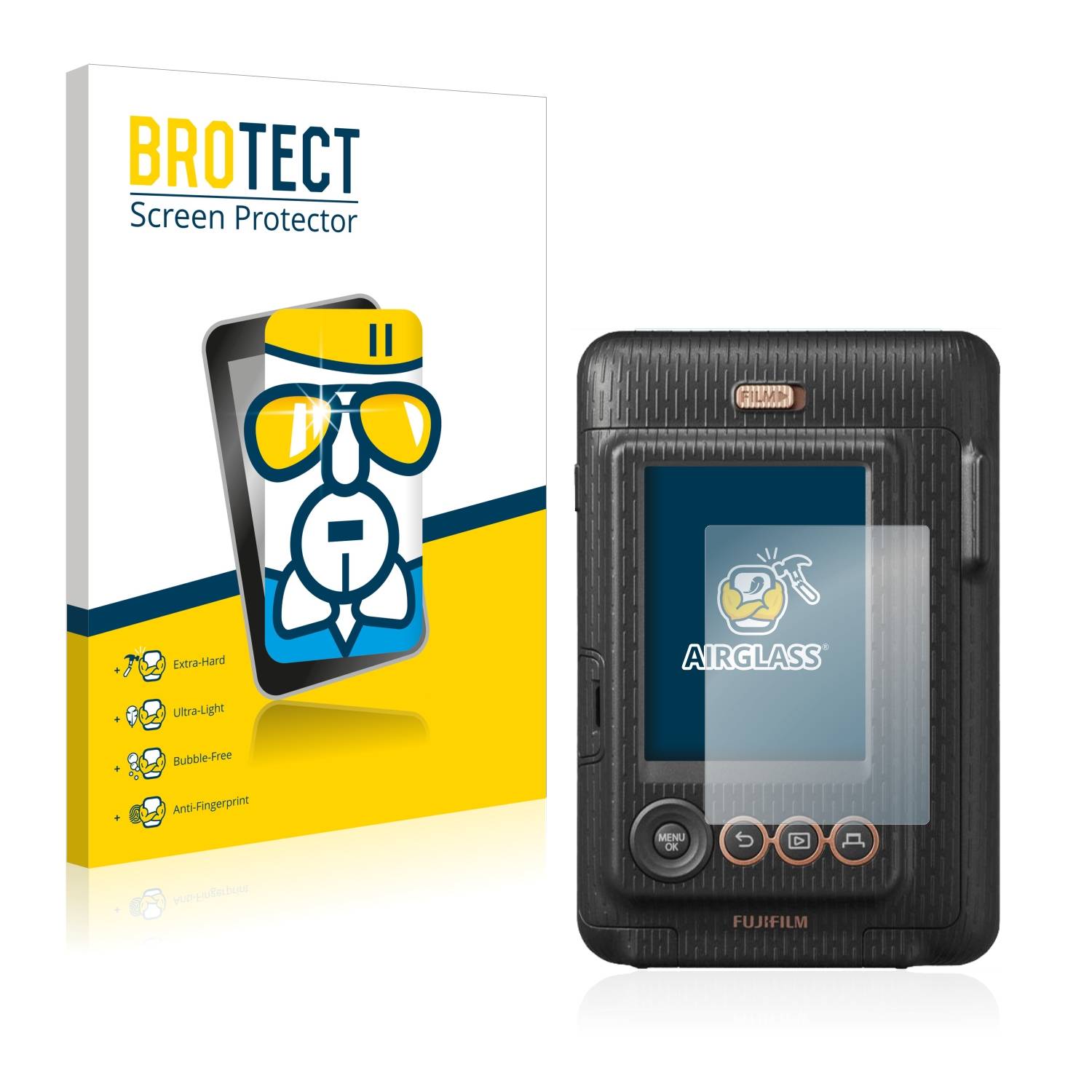 BROTECT AirGlass Glas Panzer-Folie für Fujifilm Instax Mini LiPlay - Schutzglas
