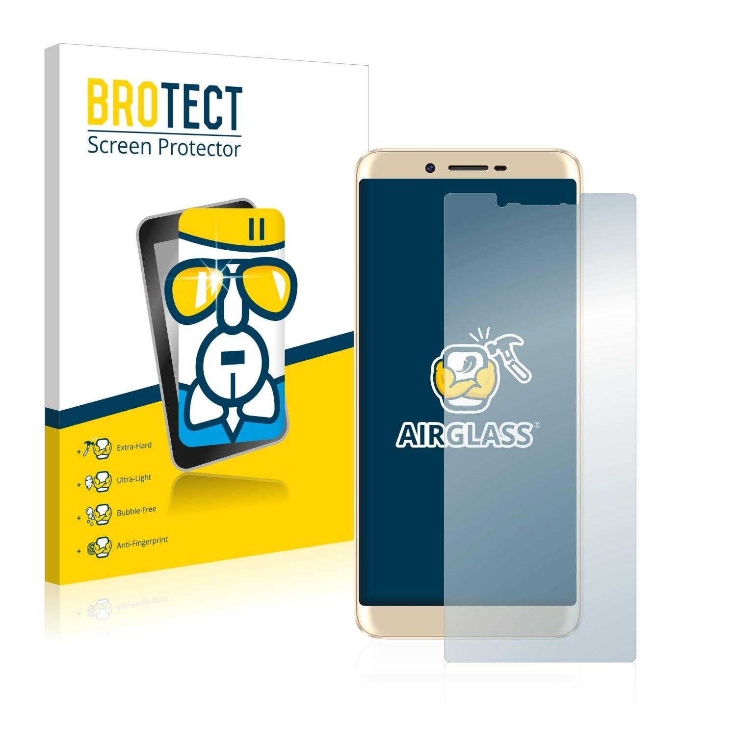 BROTECT AirGlass Panzerglasfoli fü Dooge X60L