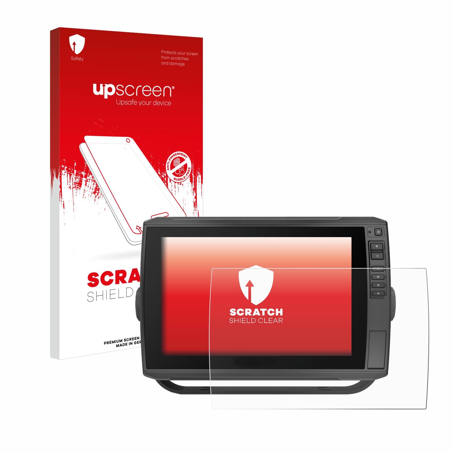 upscreen Scratch Shield Schutzfolie für Garmin ECHOMAP Ultra 102sv