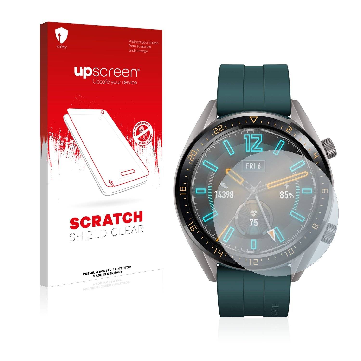 upscreen Scratc Shiel Clea Premiu Displayschutzfoli fü Huawe Watc G Active