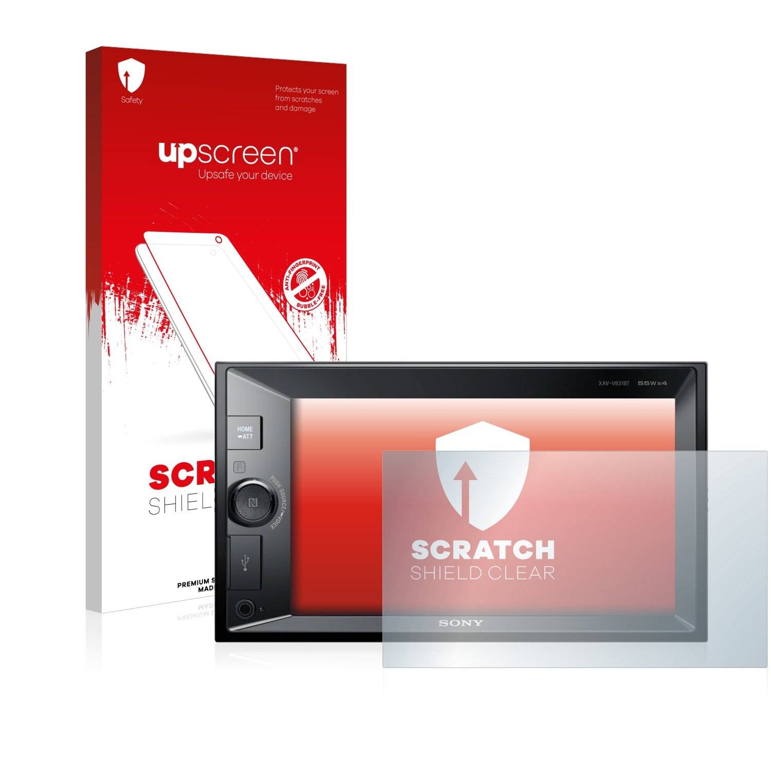 upscreen Scratc Shiel Clea Premiu Displayschutzfoli fü Son XAV-V631BT