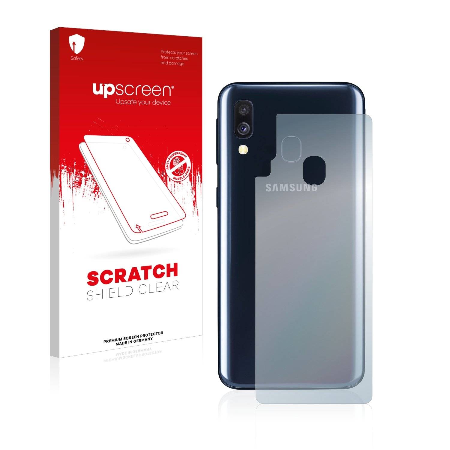 upscreen Scratc Shiel Clea Premiu Displayschutzfoli fü Samsun Galax A4 (Rückseite)