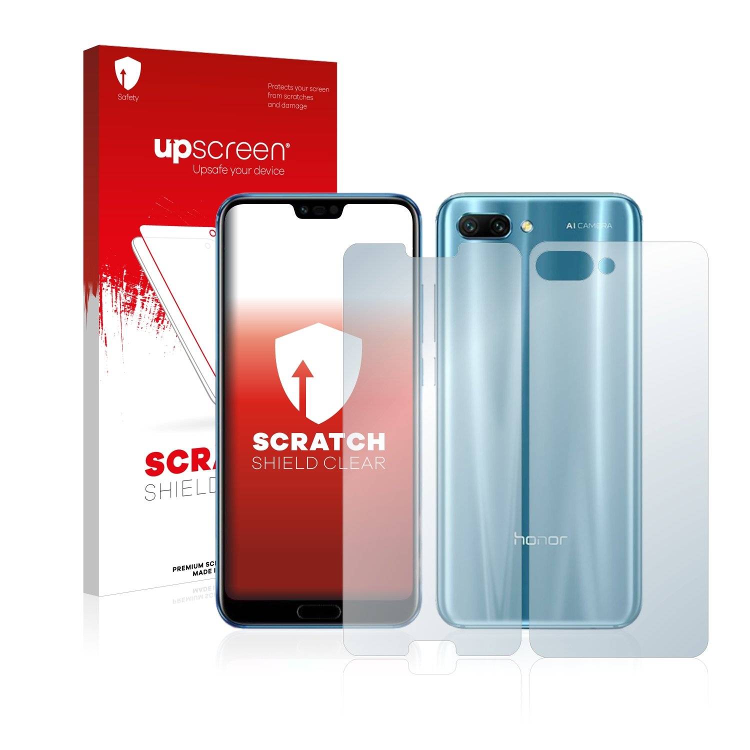 upscreen Scratc Shiel Clea Premiu Displayschutzfoli fü Huawe Hono 1 (Vorde Rückseite)