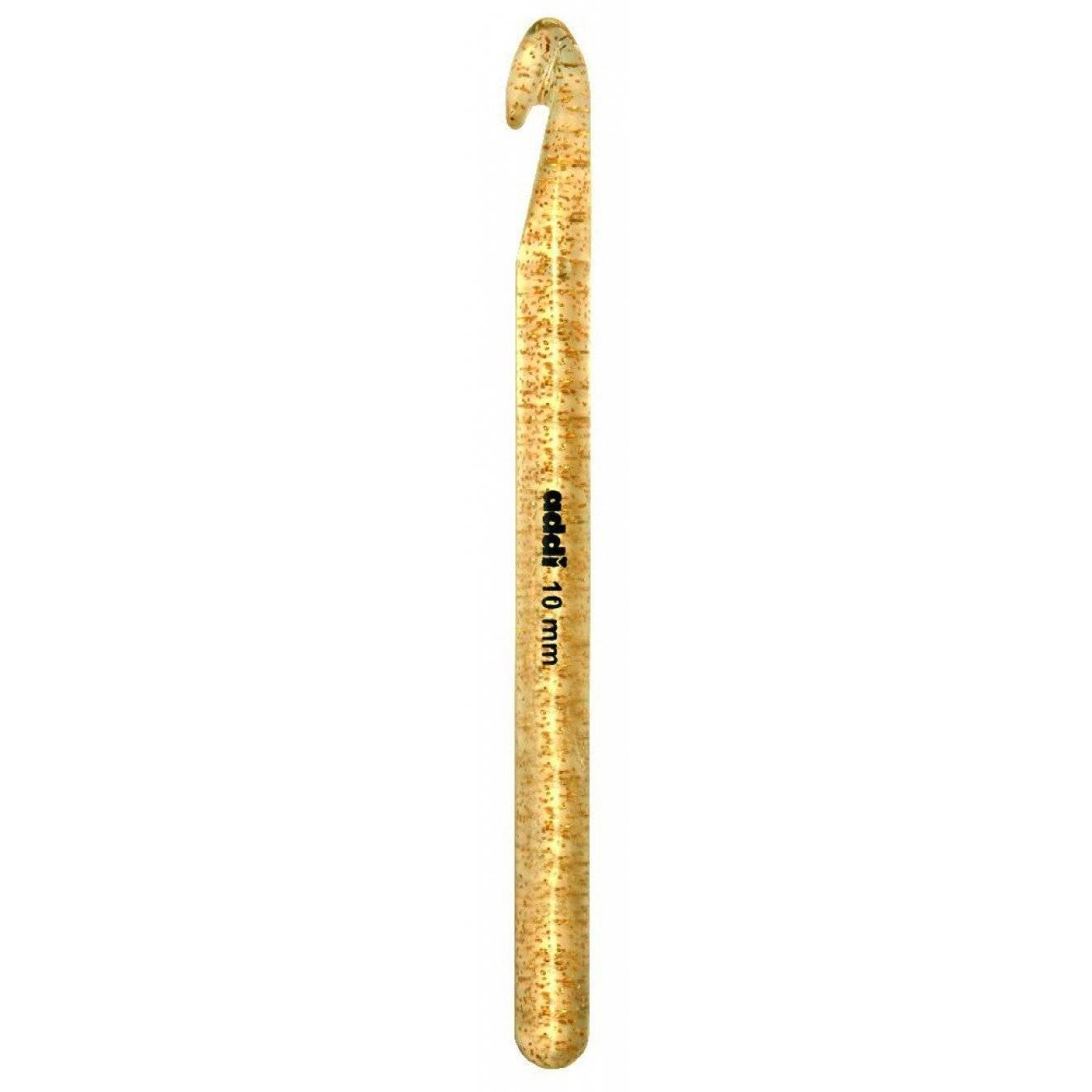 Wollhäkelnadel+Glitter 6,00 mm 15 cm