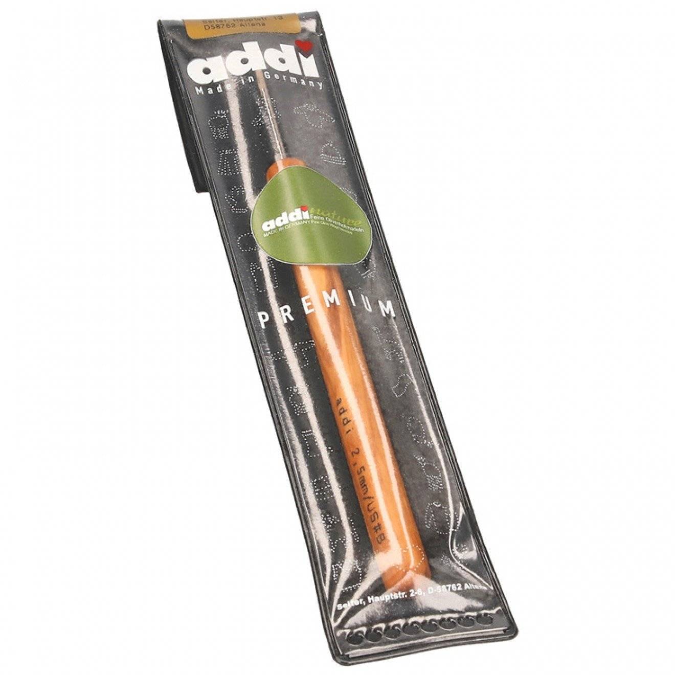 Olivenholz Häkelnadel 5,00 mm 15 cm