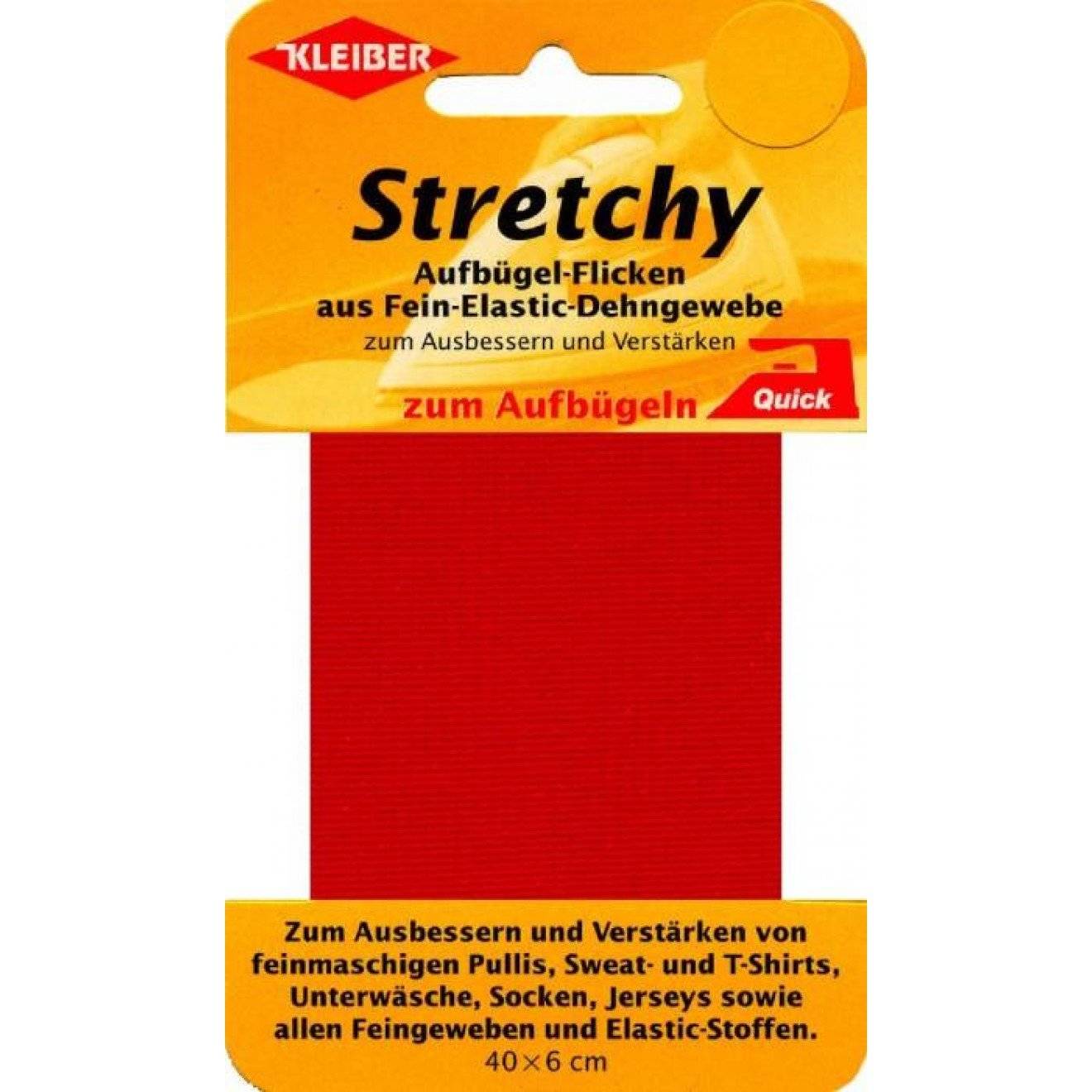 Stretchy Aufbügel-Flicken ca. 40x6 cm 05 hellblau