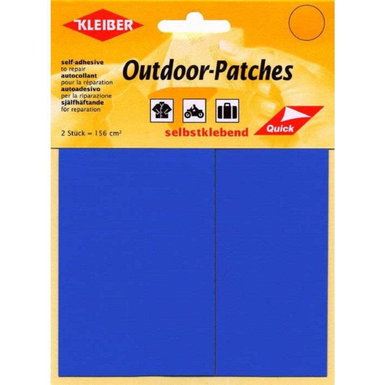 Outdoor-Patches selbstklebend ca. 156 cm² 07 schwarz 2 St
