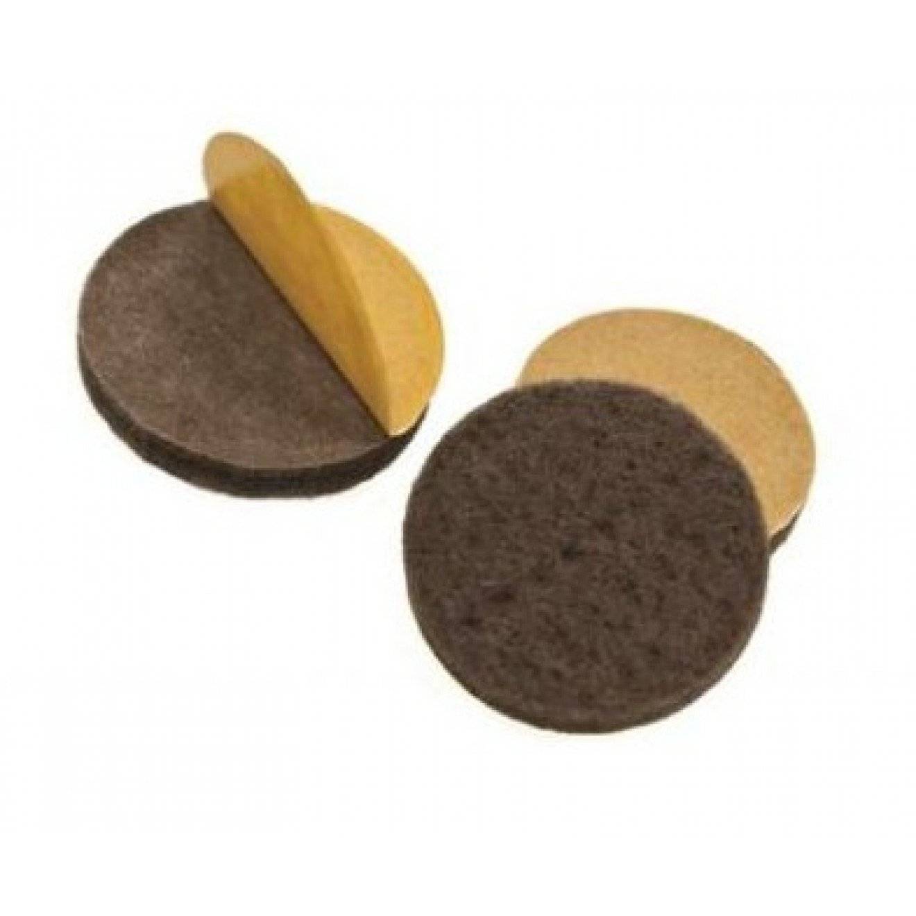 Filzgleiter groß Ø ca. 35 mm 07 braun 16 St