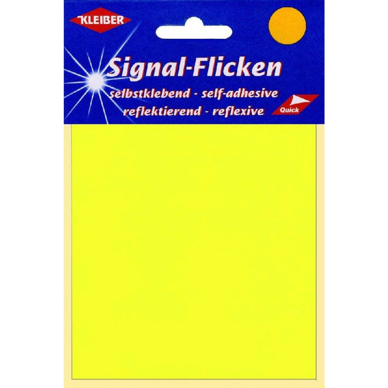 Signal-Flicken selbstklebend ca. 10x20 cm 33 neon/gelb