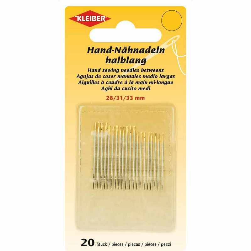 KLEIBER Hand-Nähnadel-Set, 20-teilig, halblang