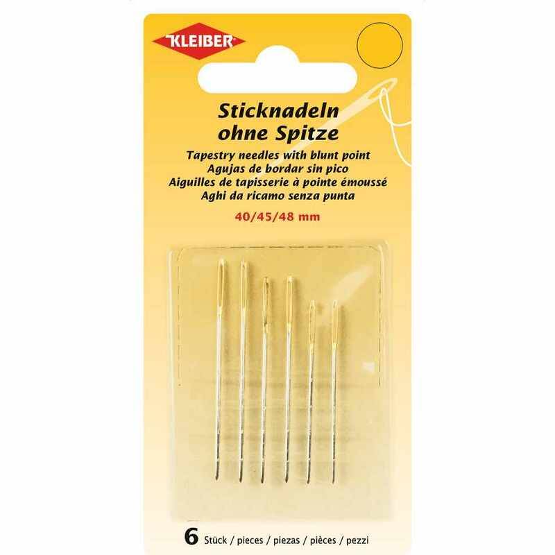 KLEIBER Sticknadel-Set, abgerundete Spitze, 6-teilig
