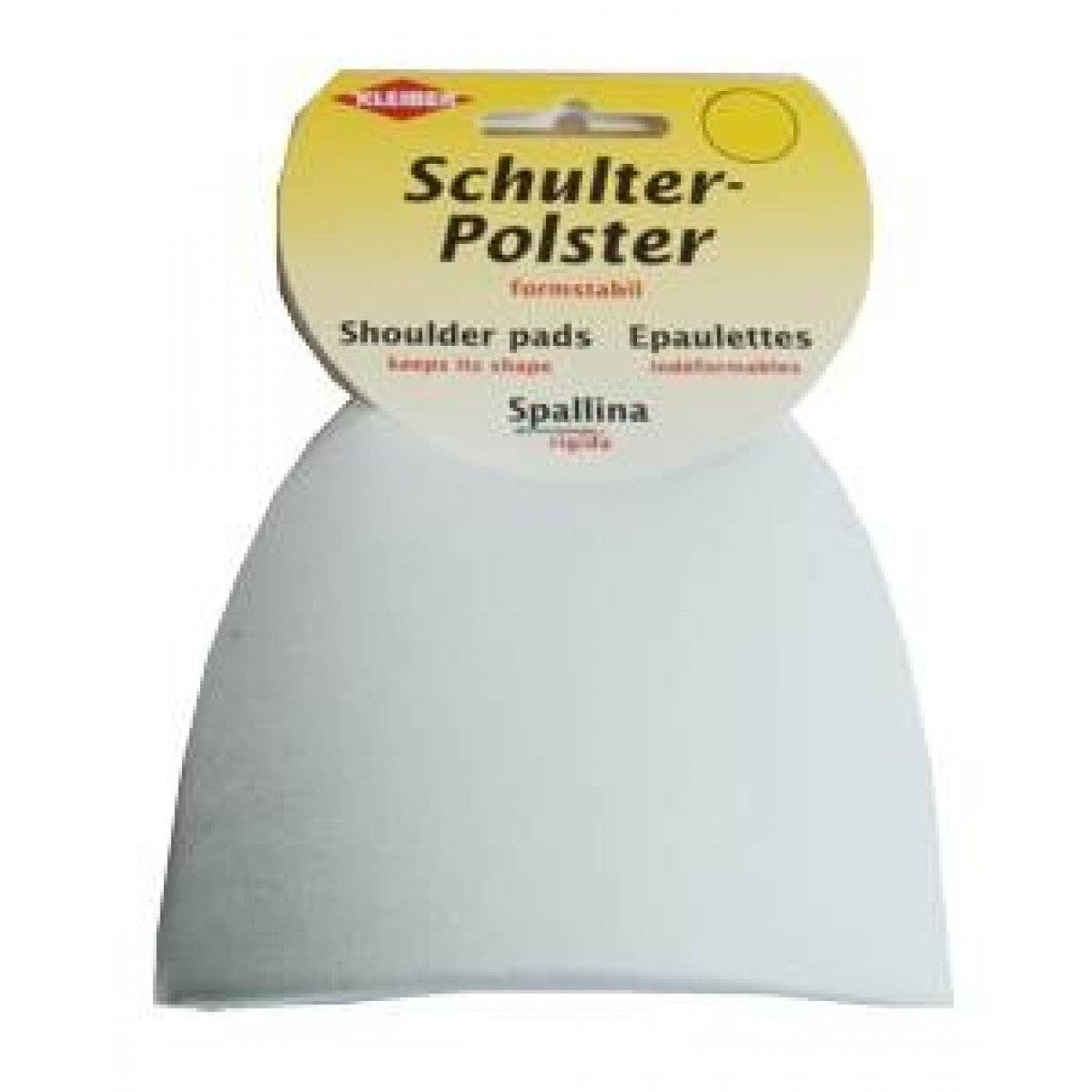 Schulterpolster ohne Klett Halbmond KH1 ca. 10x13x5 cm 12 schwarz 2 St