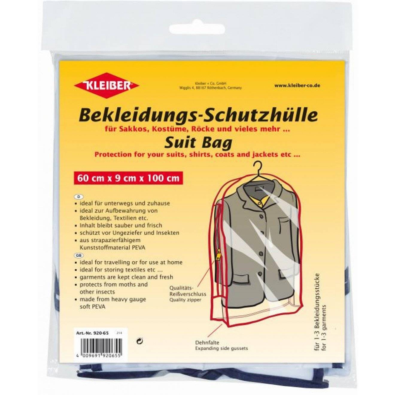 Bekleidungs-Schutzhülle ca. 60x9x100 cm 1 St