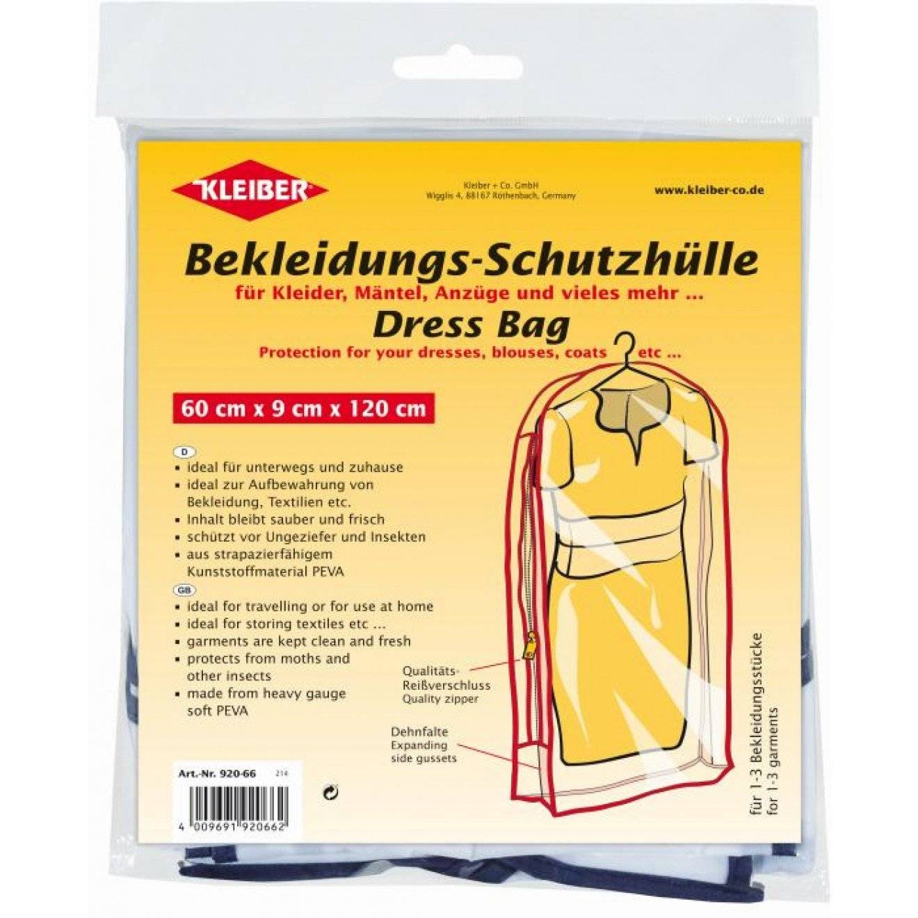 Bekleidungs-Schutzhülle ca. 60x9x120 cm 1 St