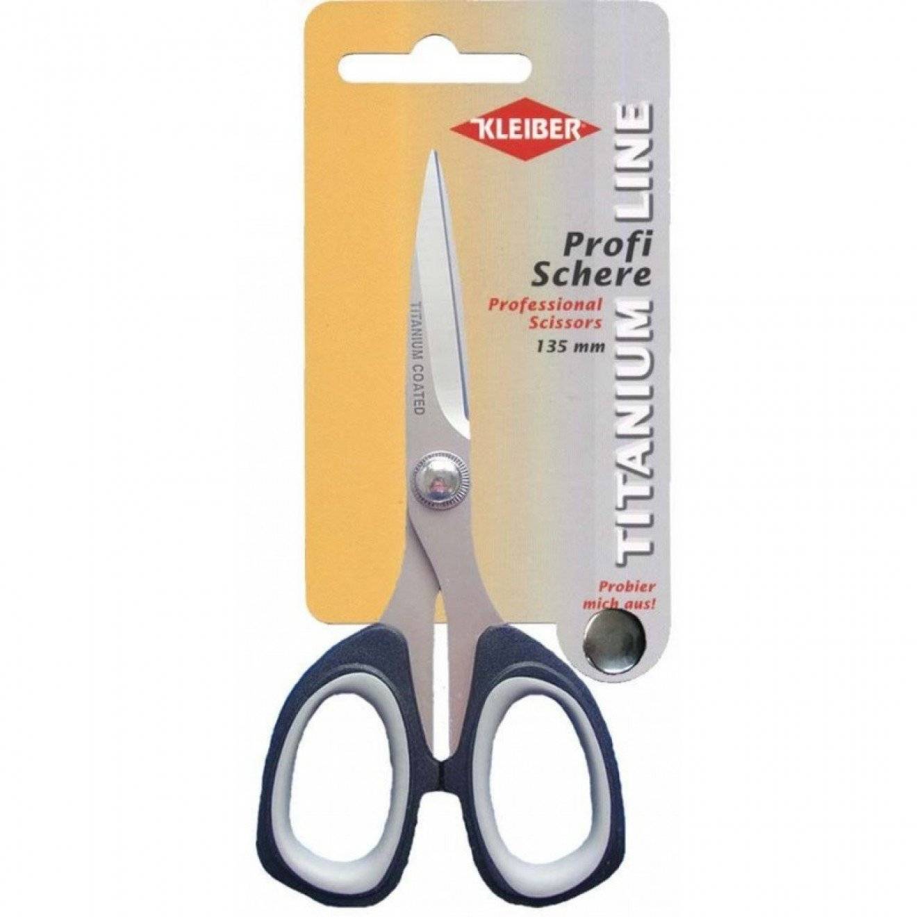 Titanium Profi Schere ca. 230 mm grau/schwarz