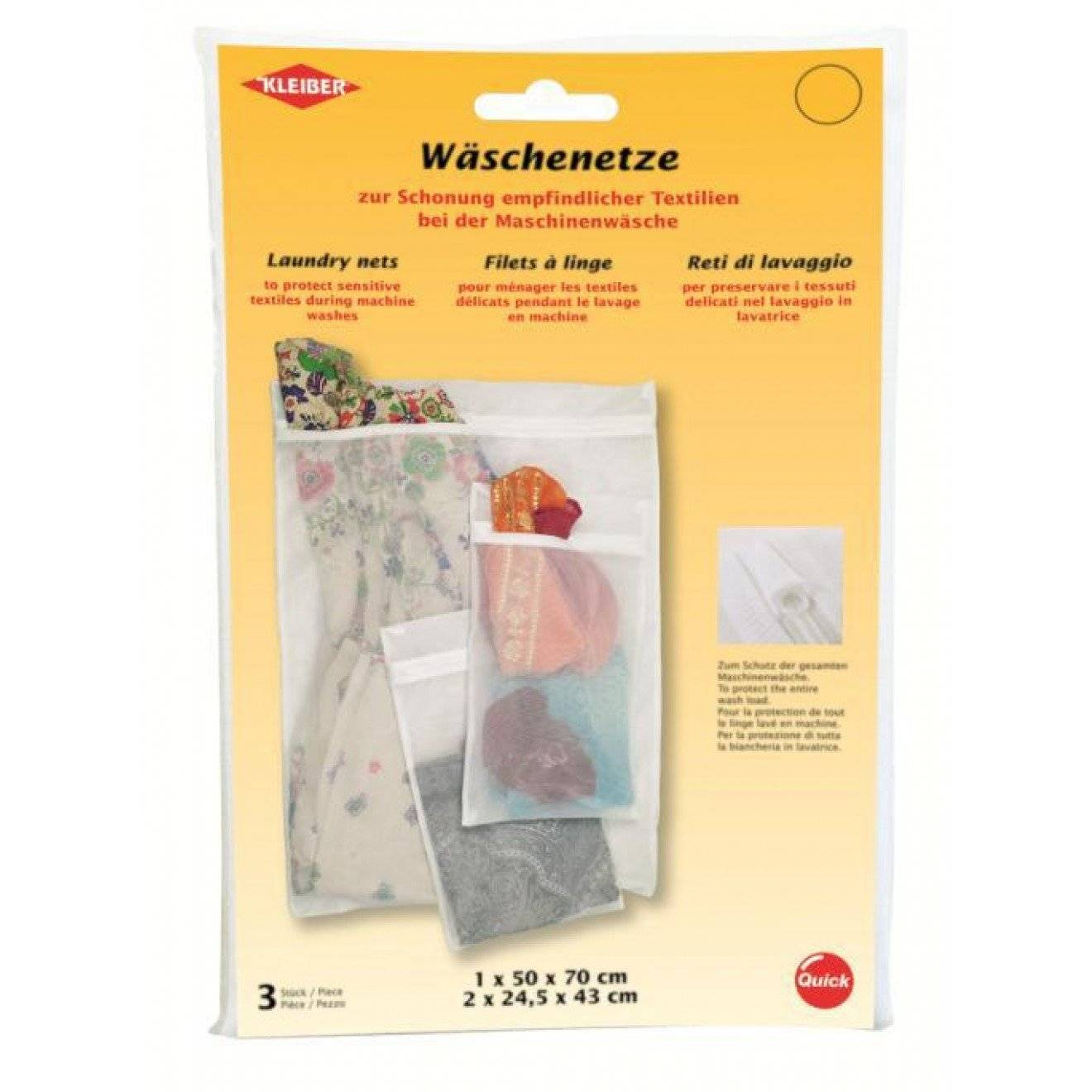 Wäschenetz mit Reißverschluß ca. 50 cm x 70 cm/24,5 cm x 43 cm