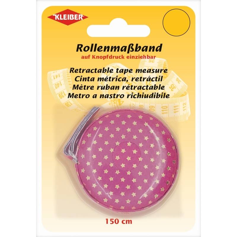 KLEIBER Schneider-Rollmaßband, 150 cm, pink