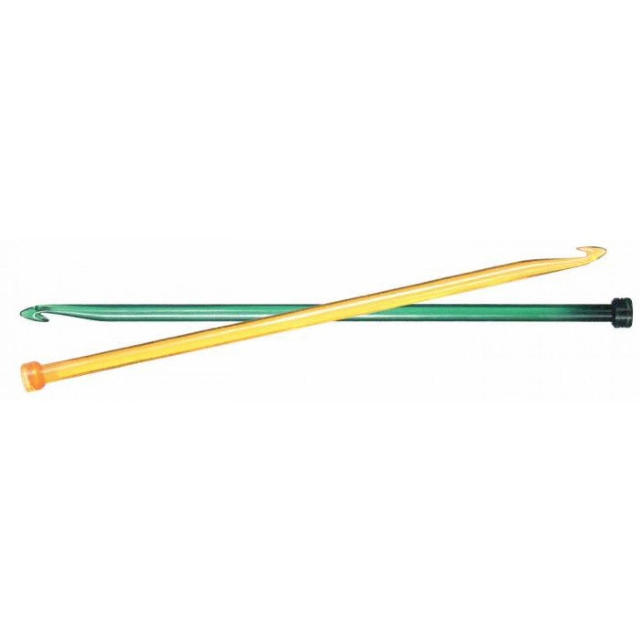 Afghanische Häkelnadel TRENDZ 9,00 mm grün 30 cm