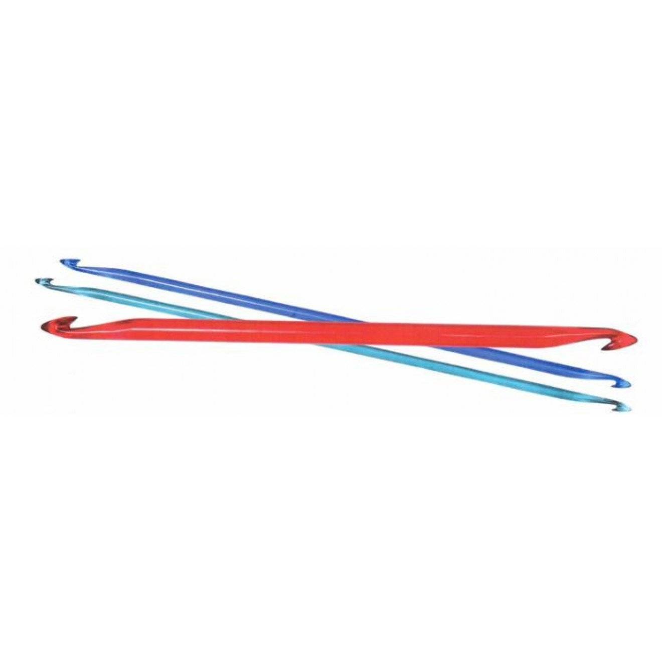 Tunesische Häkelnadel TRENDZ zweiseitig 10,0 mm orange 30 cm