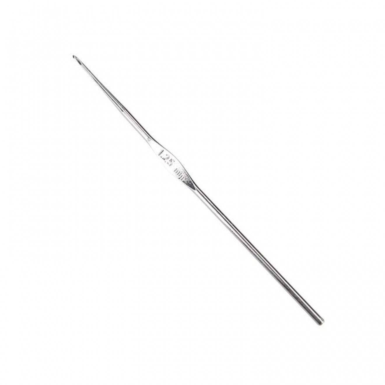 Häkelnadel 1,25 mm - silber
