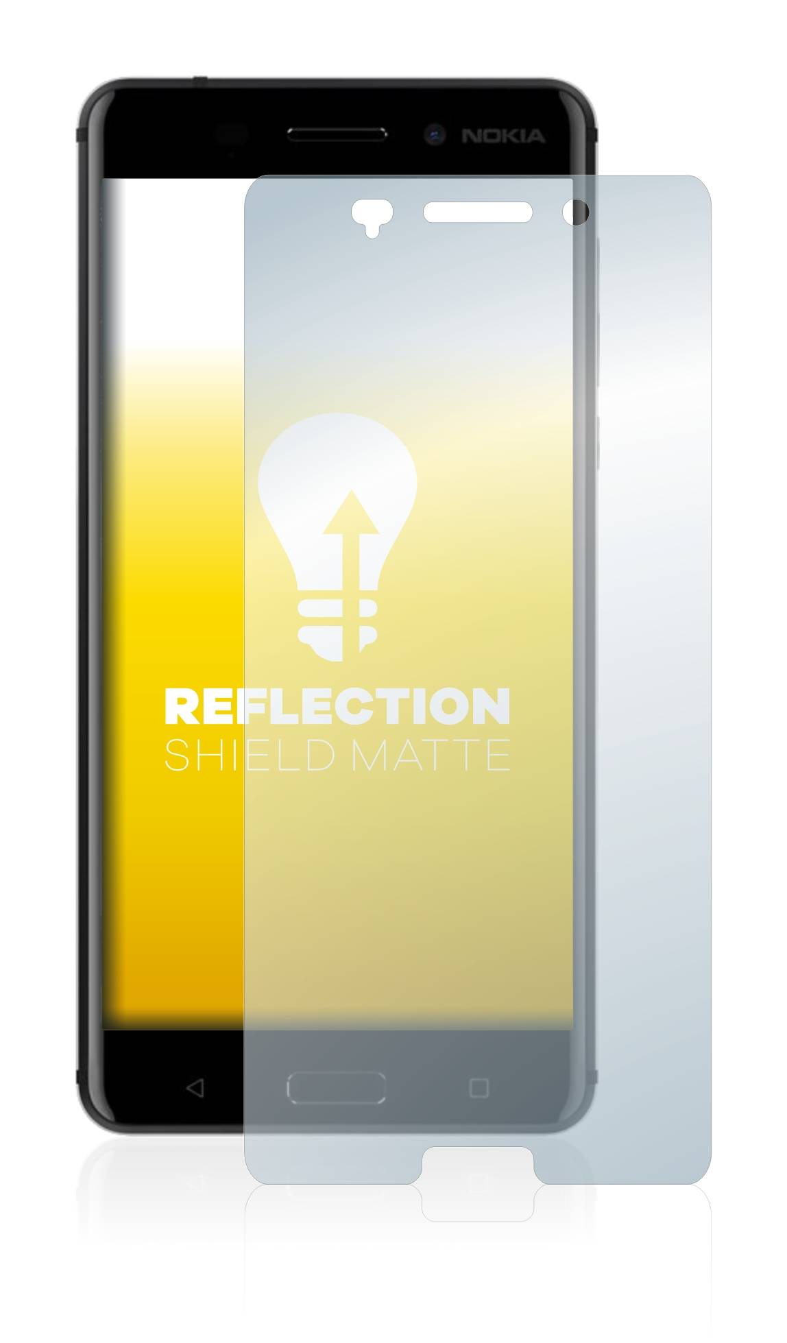 upscreen Reflection Shield Matt Schutzfolie für Nokia 6 2017