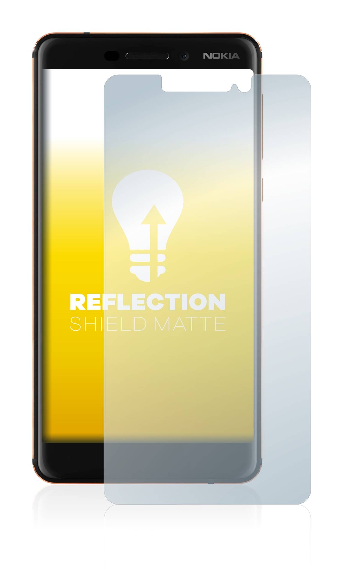 upscreen Reflection Shield Matt Schutzfolie für Nokia 6.1