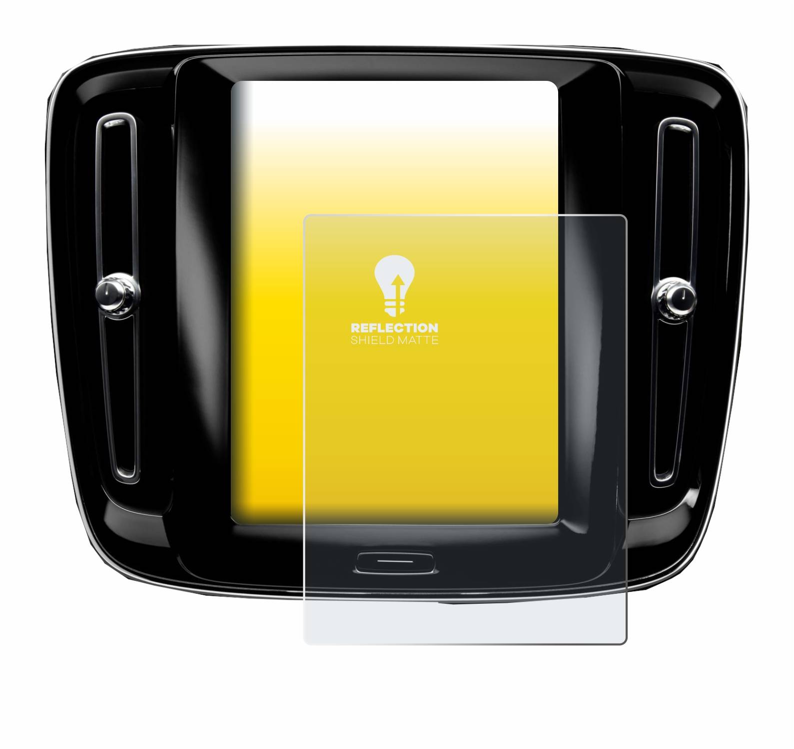 upscreen Reflection Shield Matt Schutzfolie für Volvo XC40 Sensus Connect 8.7 2018-2020